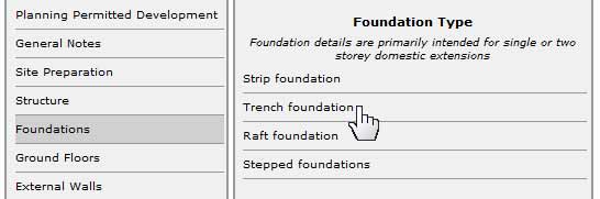 Building Specifications for Extensions Screenshot